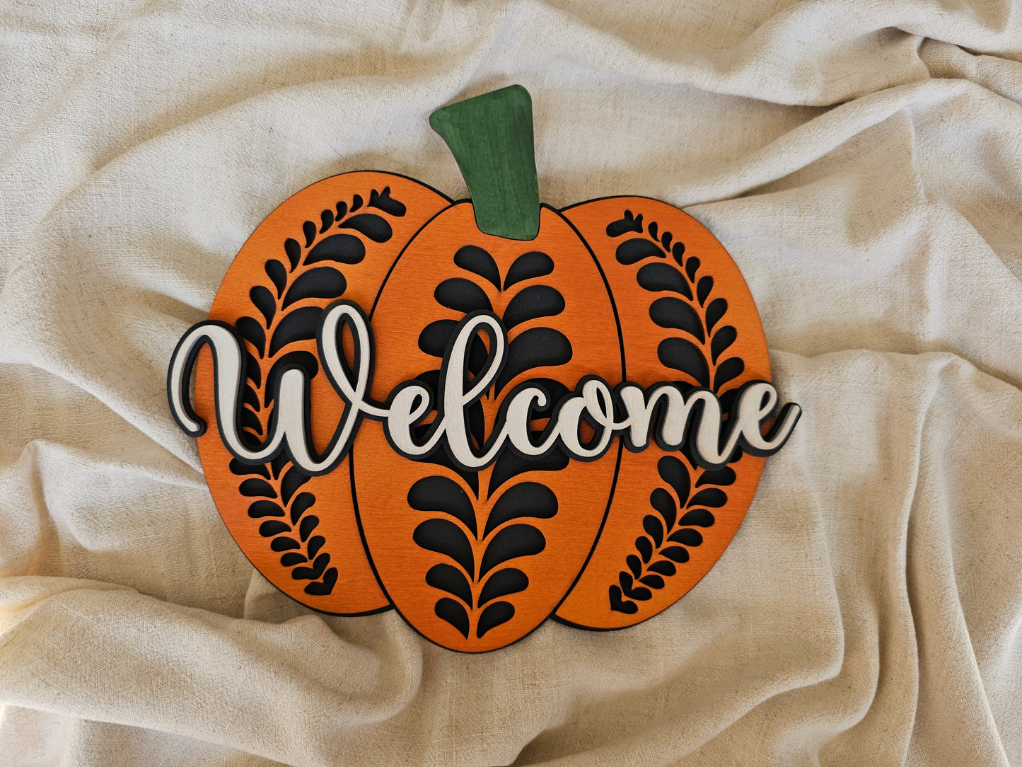 Fall Pumpkin Welcome Decor