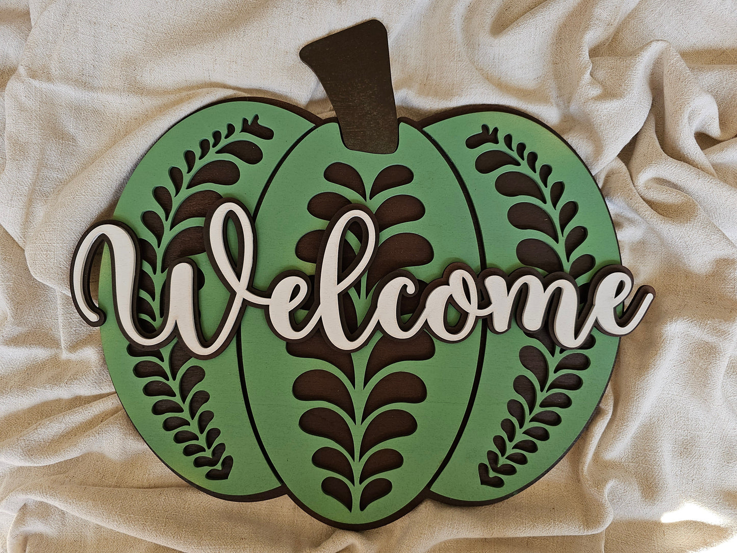 Fall Pumpkin Welcome Decor