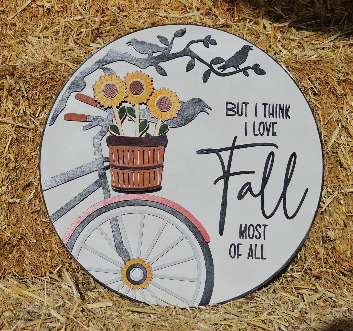 "I Love Fall Most of All" Wall Decor