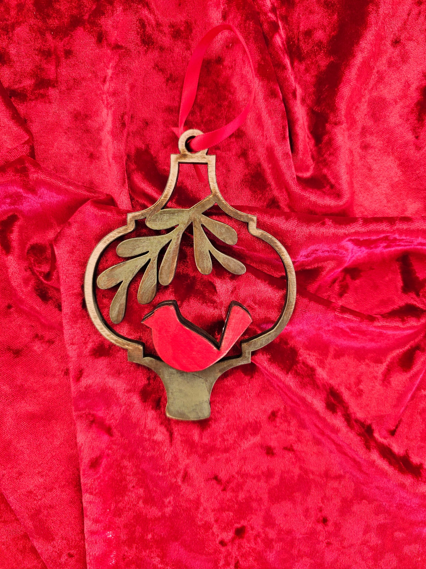 Cardinal Christmas Ornaments - Set of 5