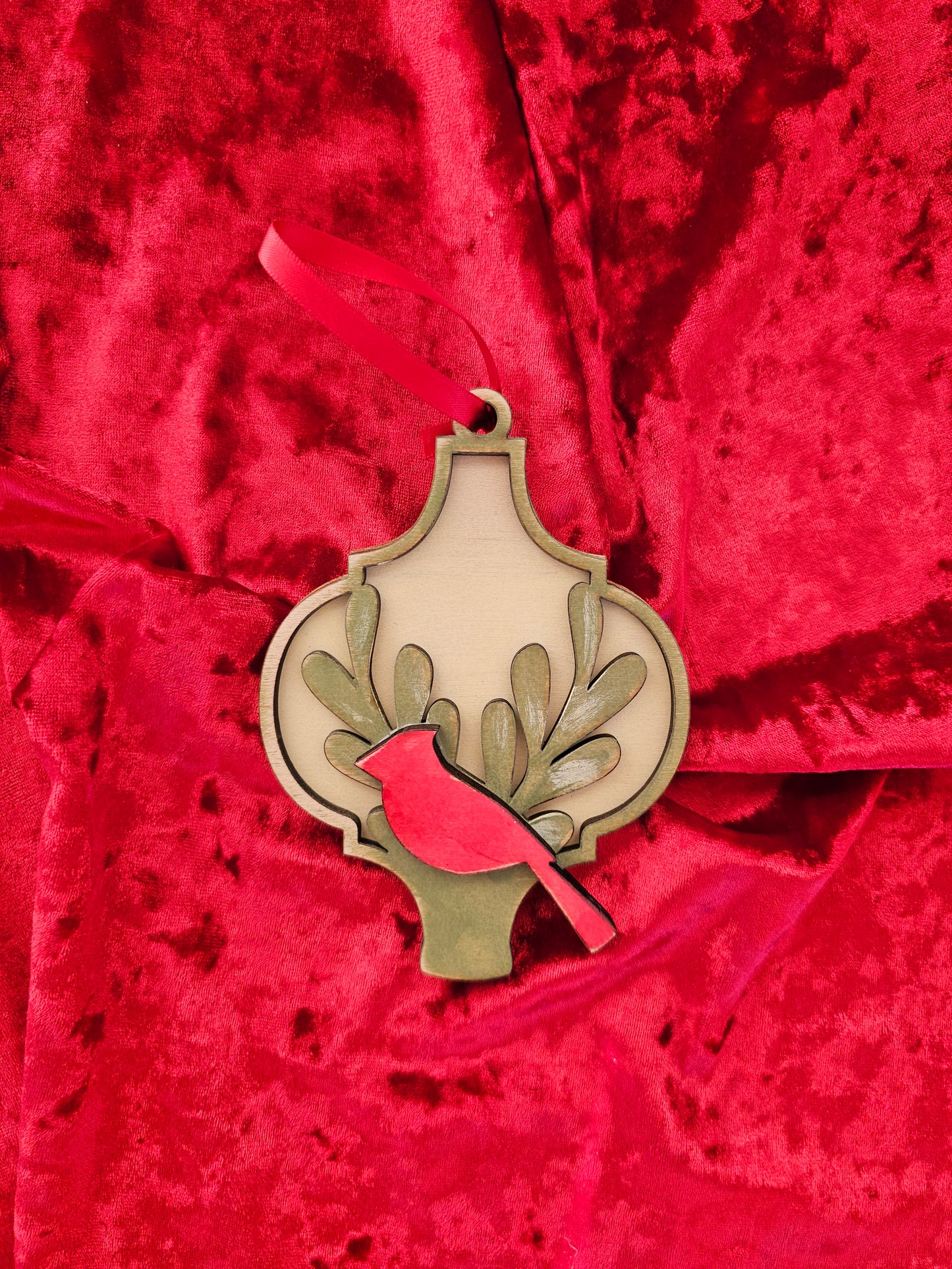 Cardinal Christmas Ornaments - Set of 5